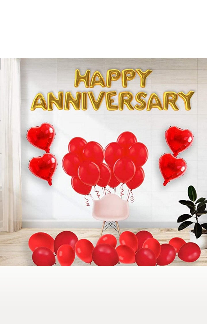 Blooms Mall | Blooms Mall Special Happy Anniversary Decoration Kit (Pack of 5 Items)