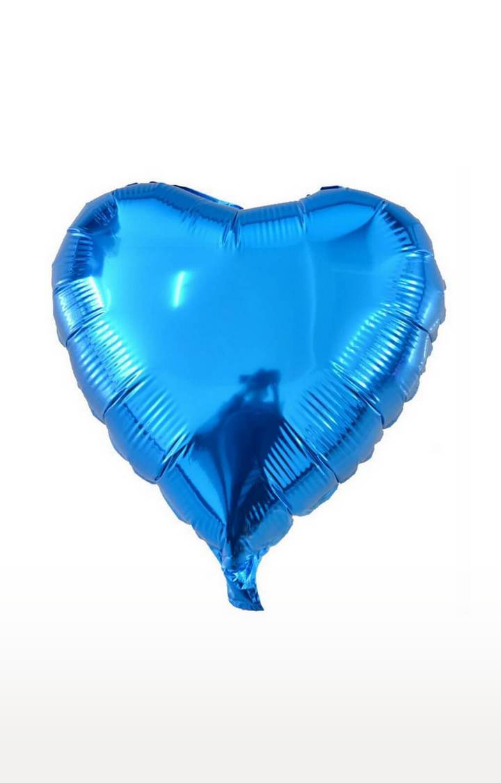 Blooms Mall | Blooms Mall Heartbeat Heart Shape Foil Balloon ( Blue)