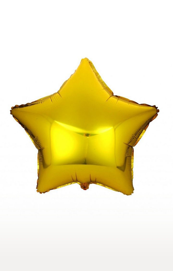 Blooms Mall | Party Decoration Golden Foil Star Balloon ( Pack of 2 Pcs )