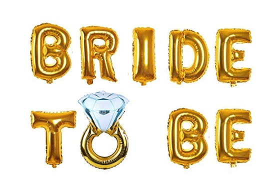 Blooms Mall | Blooms Mall bride to be  Golden  Foil  balloon + ring foil
