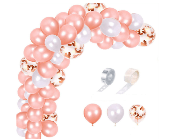 Blooms Mall | Blooms Mall ROSE GOLD& WHITE Balloon Combo 