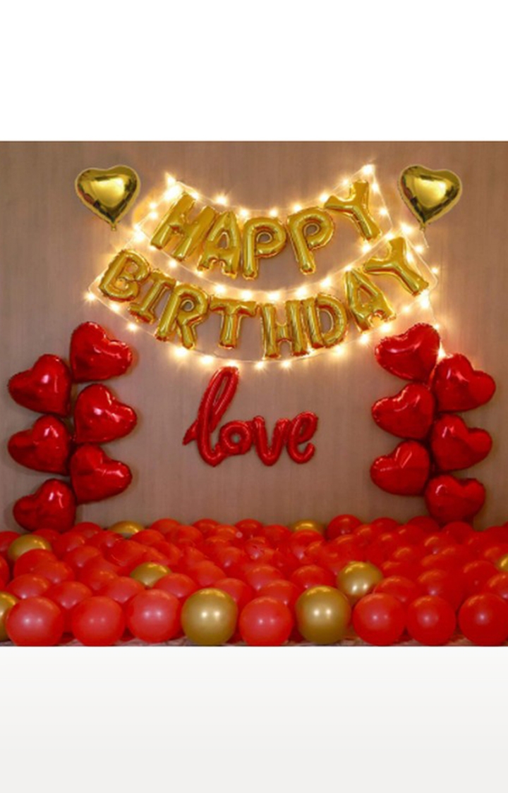 Blooms Mall | Happy Birthday Love Precious Combo - Pack of 85 Pcs 