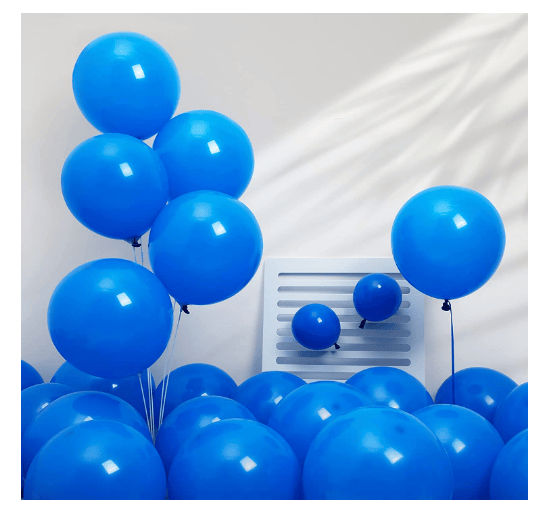Blooms Mall | Blooms Mall  Shiny Latex Rubber Balloons for Theme Party Supplies Decorations Birthday Pack Of 51 Pcs Blue 