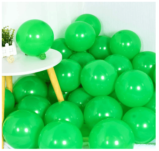 Blooms Mall | Blooms Mall  Shiny Latex Rubber Balloons for Theme Party Supplies Decorations Birthday Pack Of 51 Pcs Green