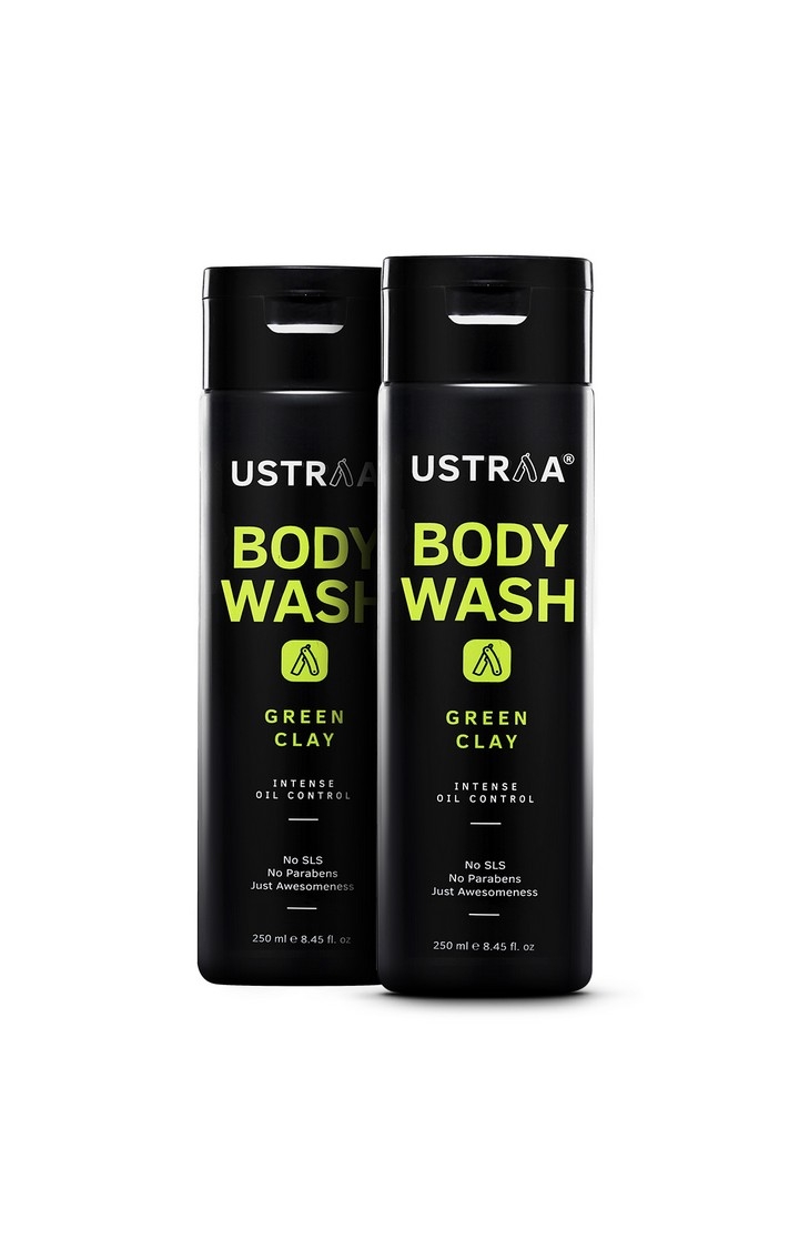 Ustraa Body Wash-green Clay 250 ml (Pack Of 2)