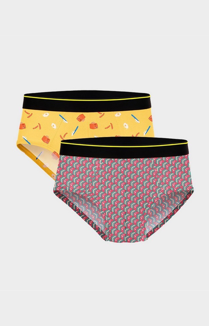 Bummer | Bummer Mindsweeper and Brekkie Micro Modal Brief- Pack of 2 For Men