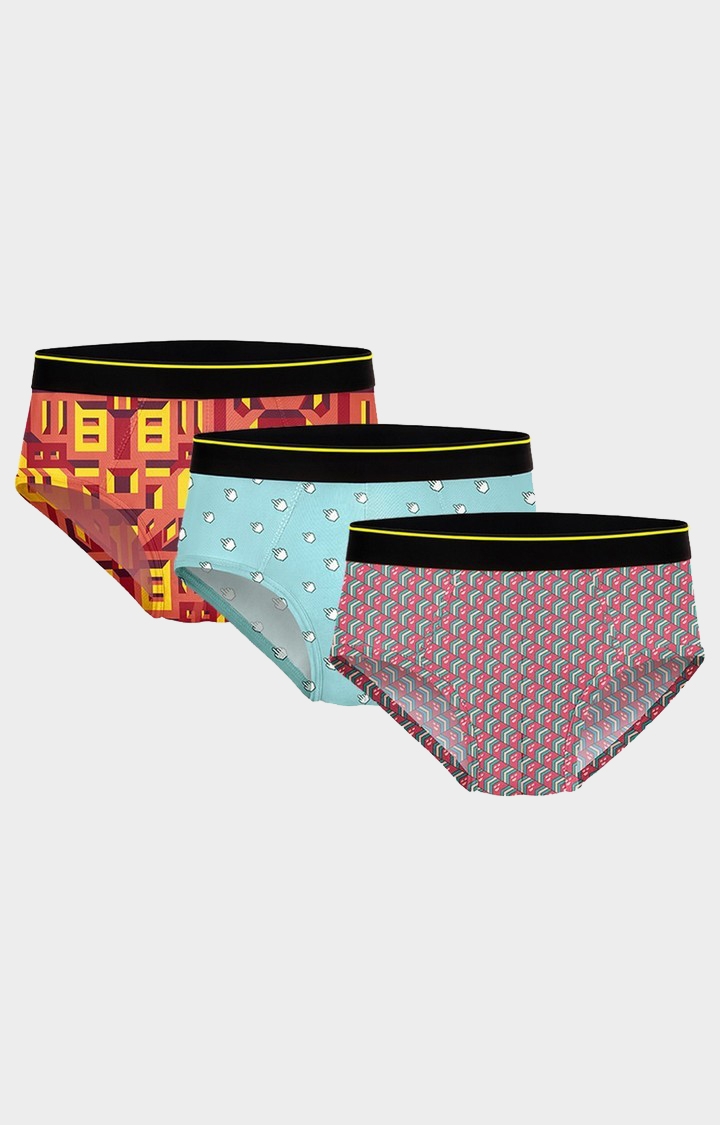 Bummer | Bummer Mindsweeper and Clickbait and Bricked Micro Modal Brief- Pack of 3 For Men