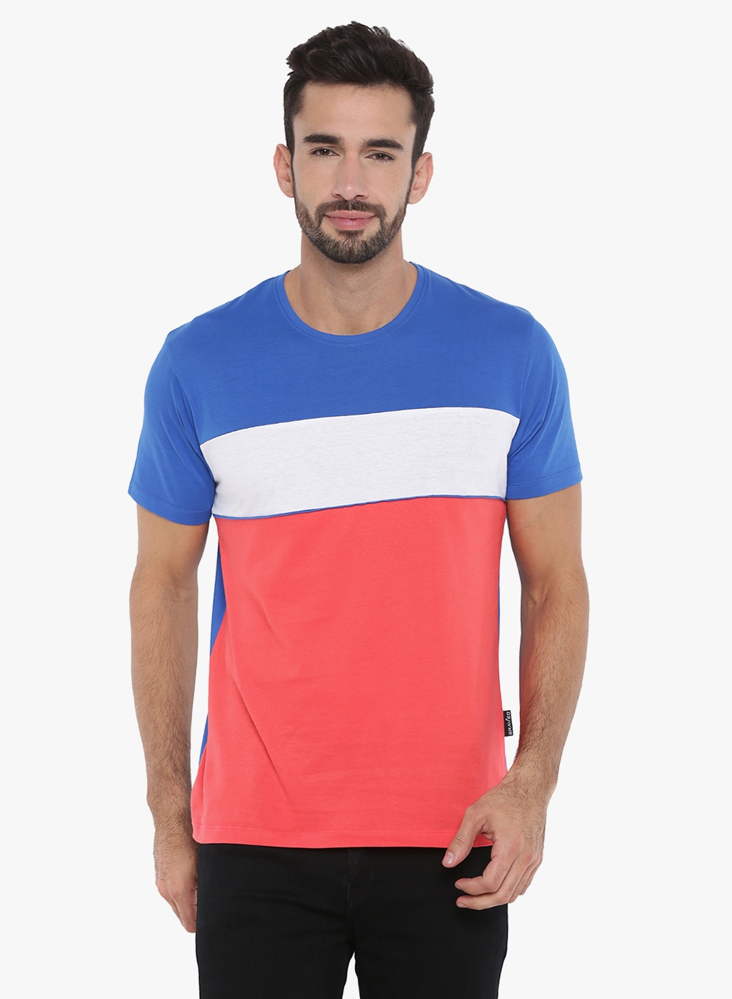 Braveo | Multicolour Colourblock T-Shirts