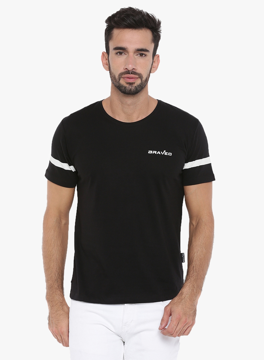 Braveo | Black Solid T-Shirts