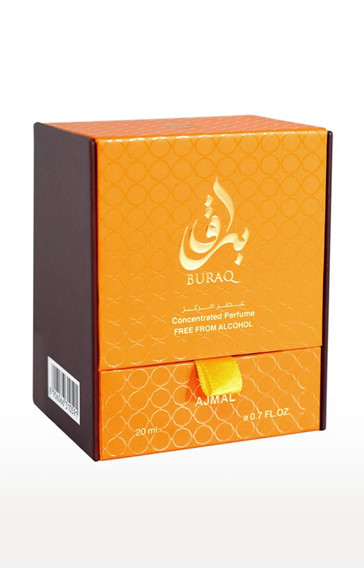 Ajmal Buraq Concentrated Oriental Perfume Free From Alcohol 20ml for Gift for Men and Women