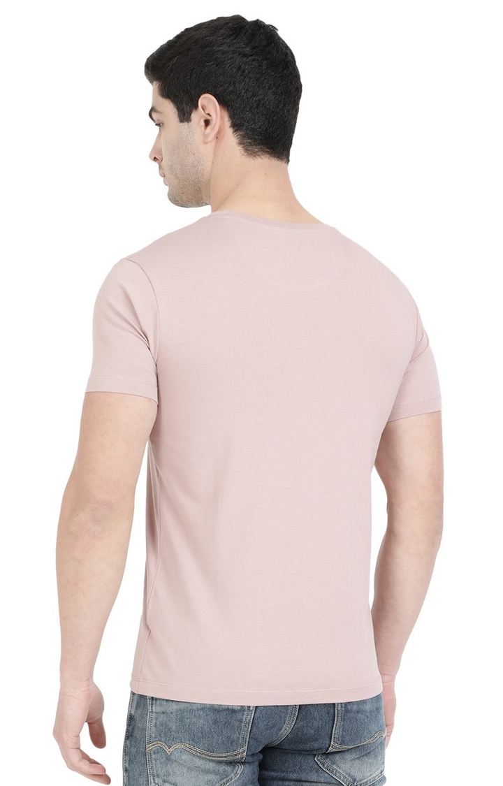 JB-PR-168 ROSE DUST Men's Pink Cotton Printed T-Shirts