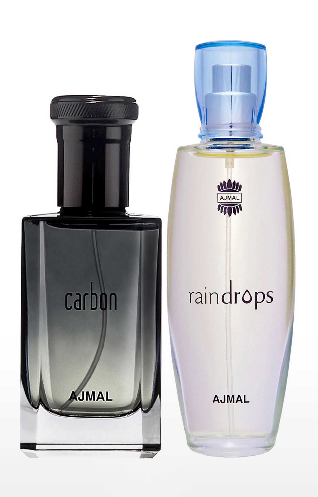 Ajmal Carbon EDP Perfume 100ml for Men and Raindrops EDP Perfume 50ml for Women