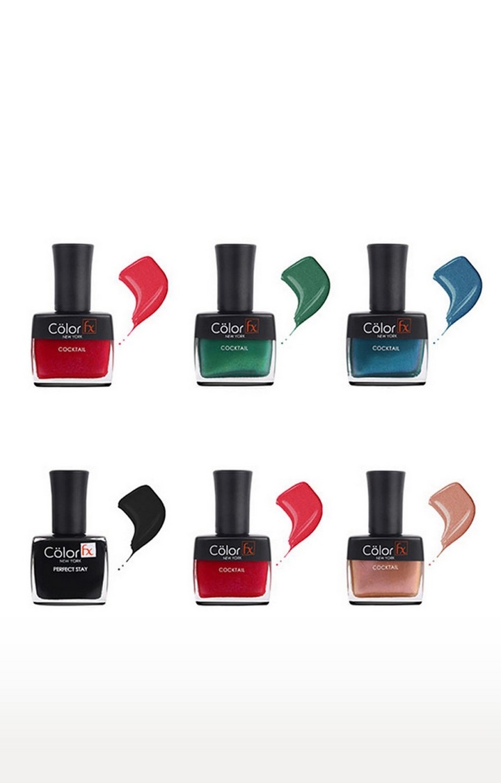 Color Fx | Color Fx Nail Enamel Club collection Pack of 6
