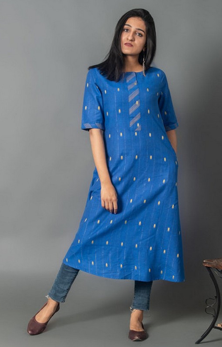 Crafted for You | Blue Polka Dots Ethnic Sets