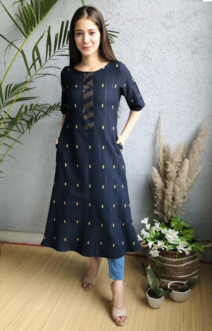 Crafted for You | Blue Polka Dots Ethnic Sets