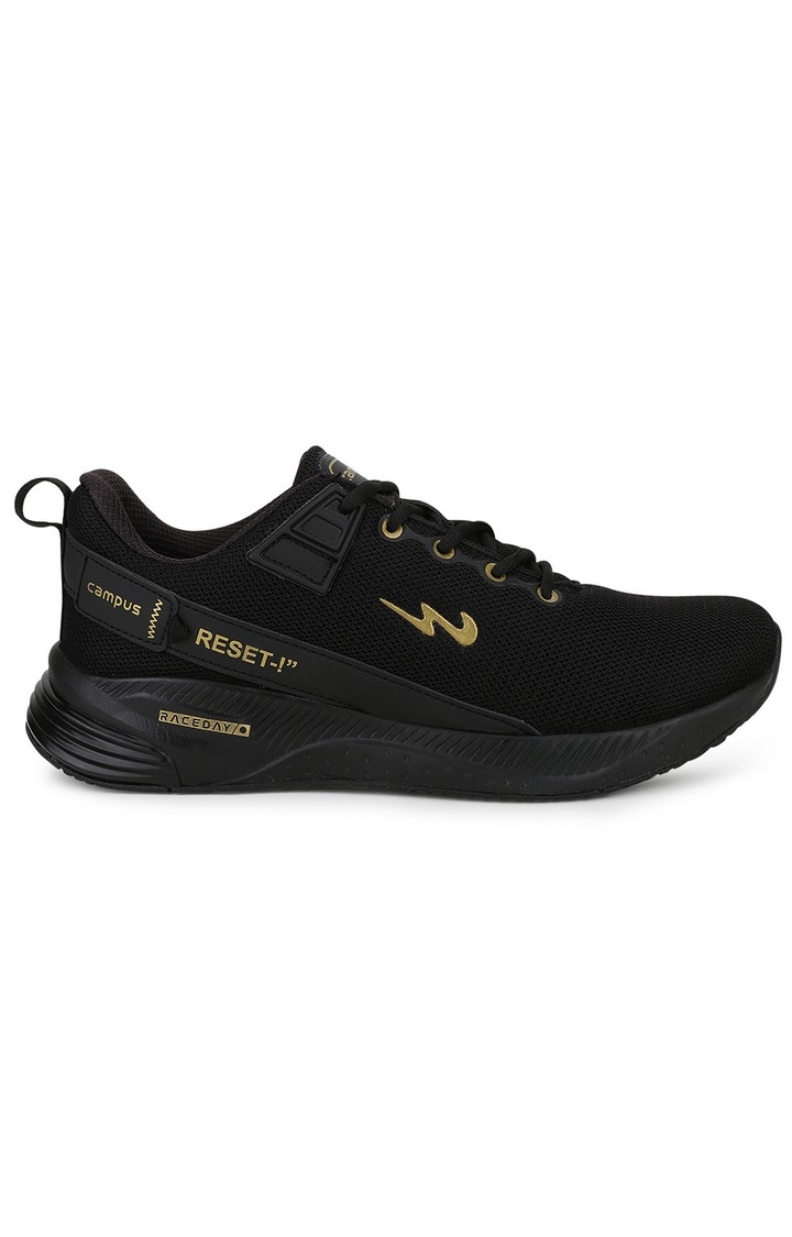 Campus Shoes | Black Refresh Pro Running Shoes