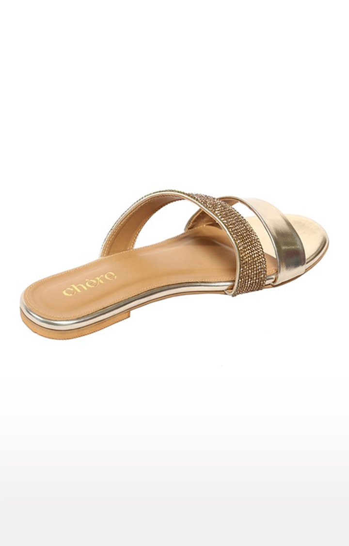 Chere | Women Chere Classic Gold Casual Flat Sandals 