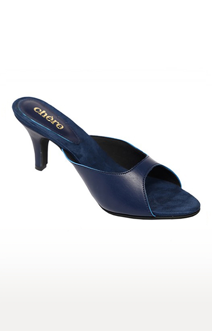 Chere | Women Chere Dark Blue Casual Fancy Heels Sandals 