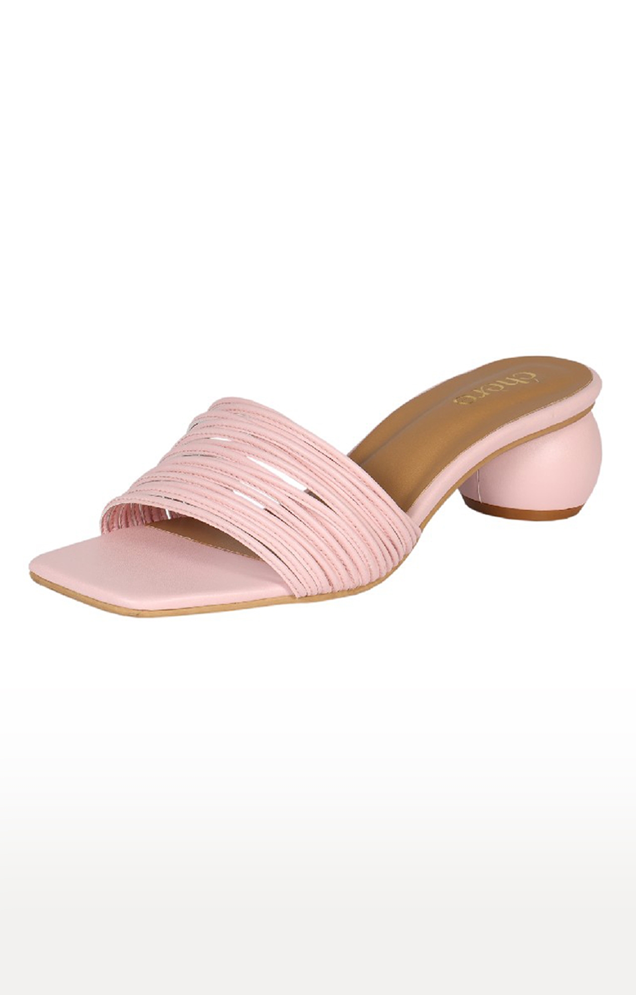 Chere | Women Chere Light Pink Stylish Box Causal Heels Sandals 