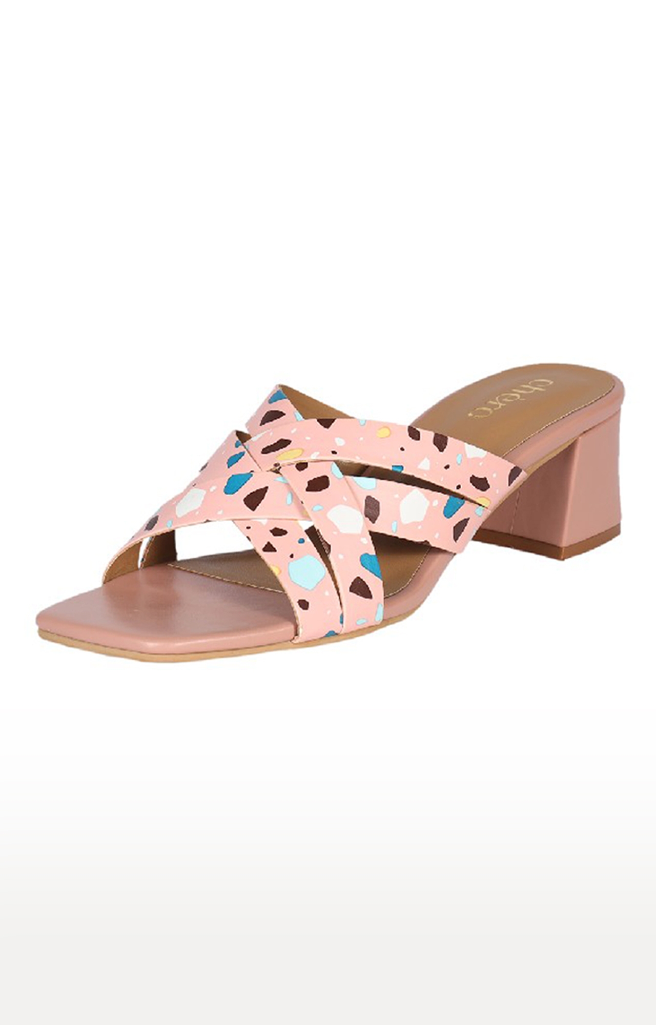 Chere | Women Chere Pink Panther Box Causal Heels Sandals 