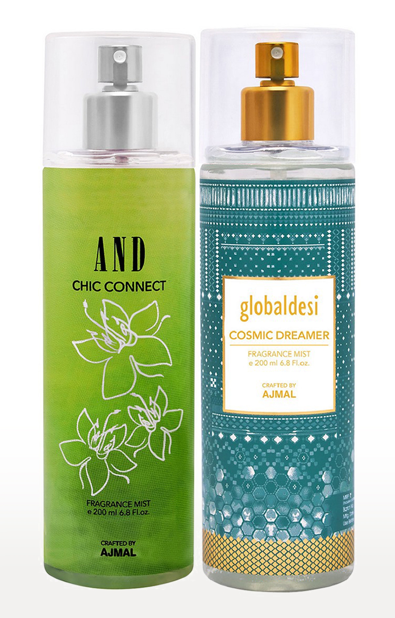 AND Crafted By Ajmal | AND Chic Connect Body Mist 200ML & Global Desi Cosmic Dreamer Body Mist 200ML 
