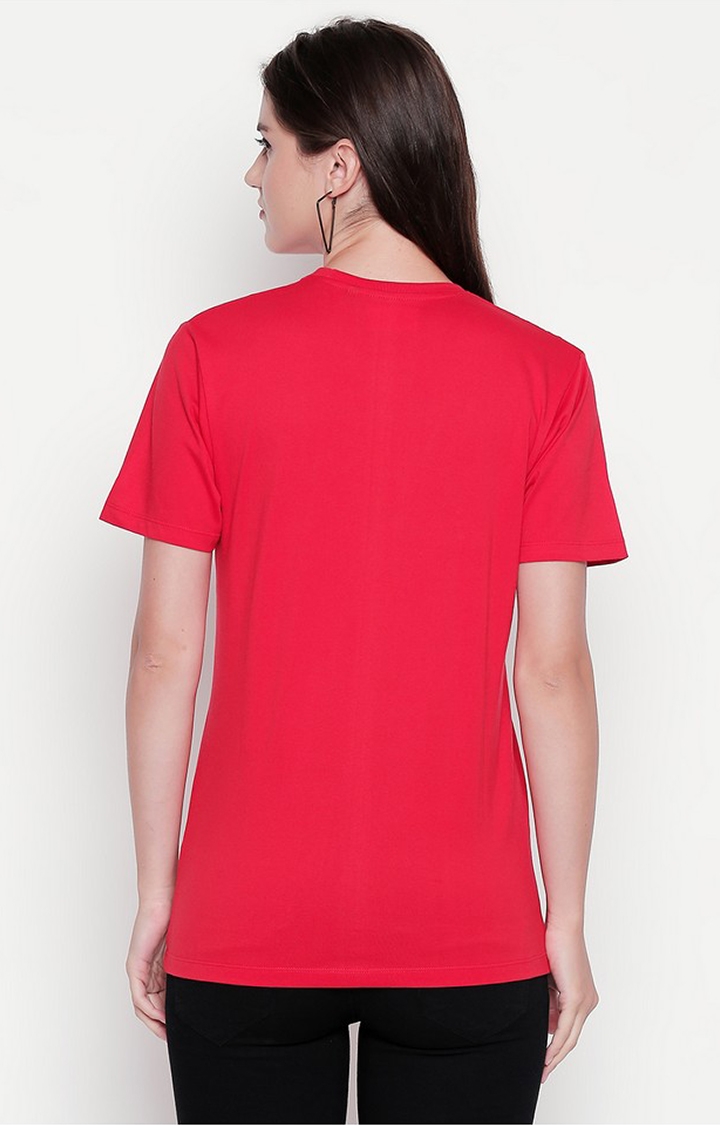 Red Printed T-shirt for Women