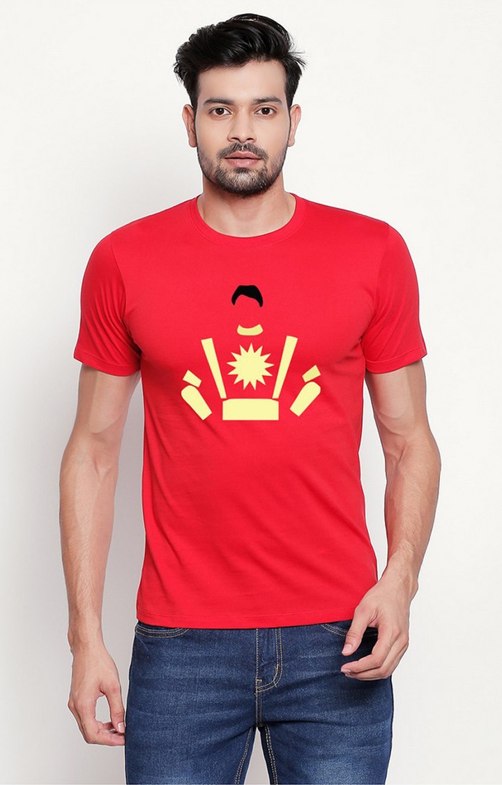 creativeideas.store | Red Printed T-shirt for Men