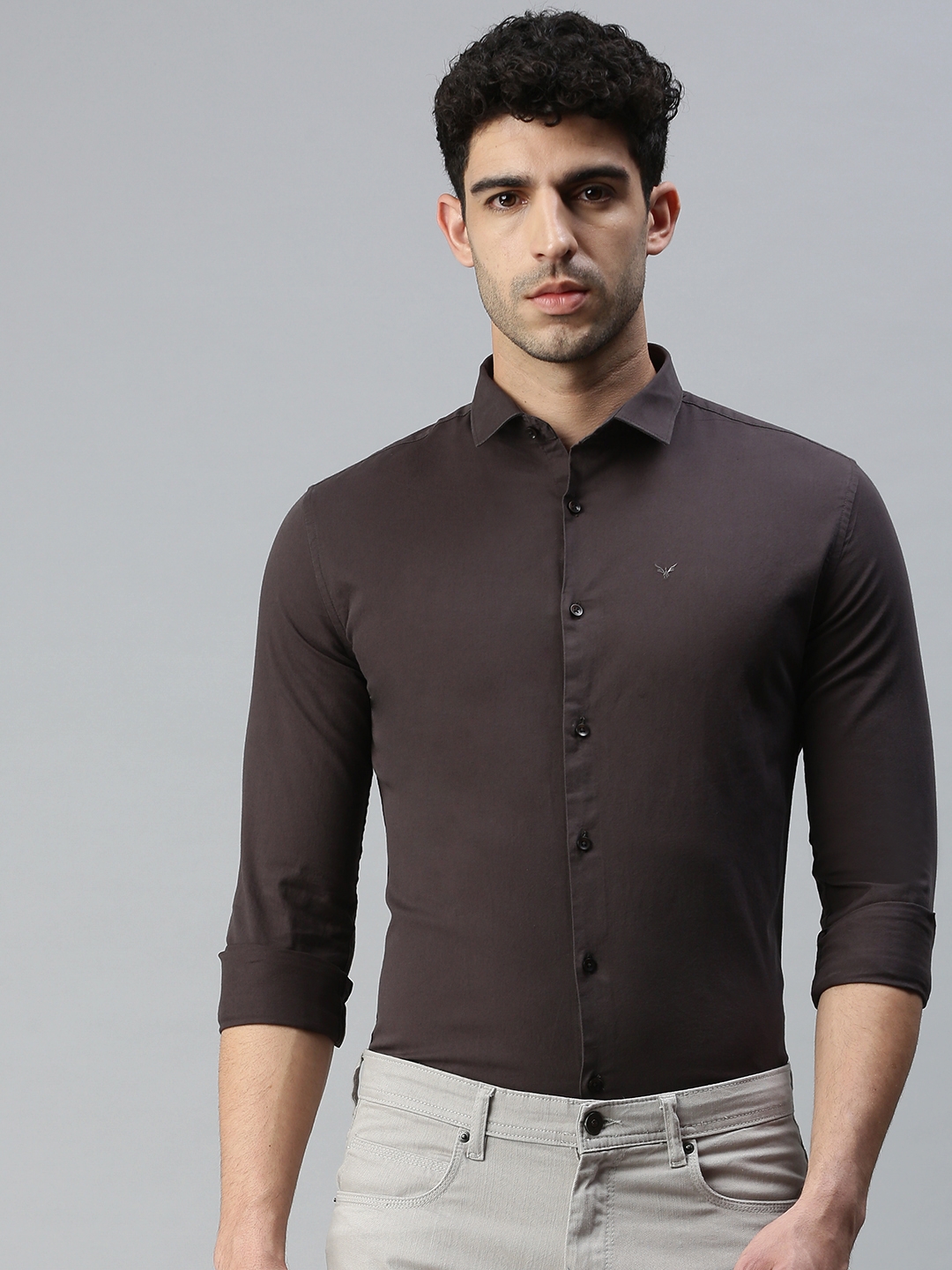 Showoff | SHOWOFF Adults-Men Fashion Cotton Solid Shirts
