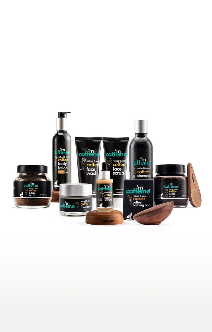 mCaffeine Complete Coffee Face-Body-Hair Pampering Kit