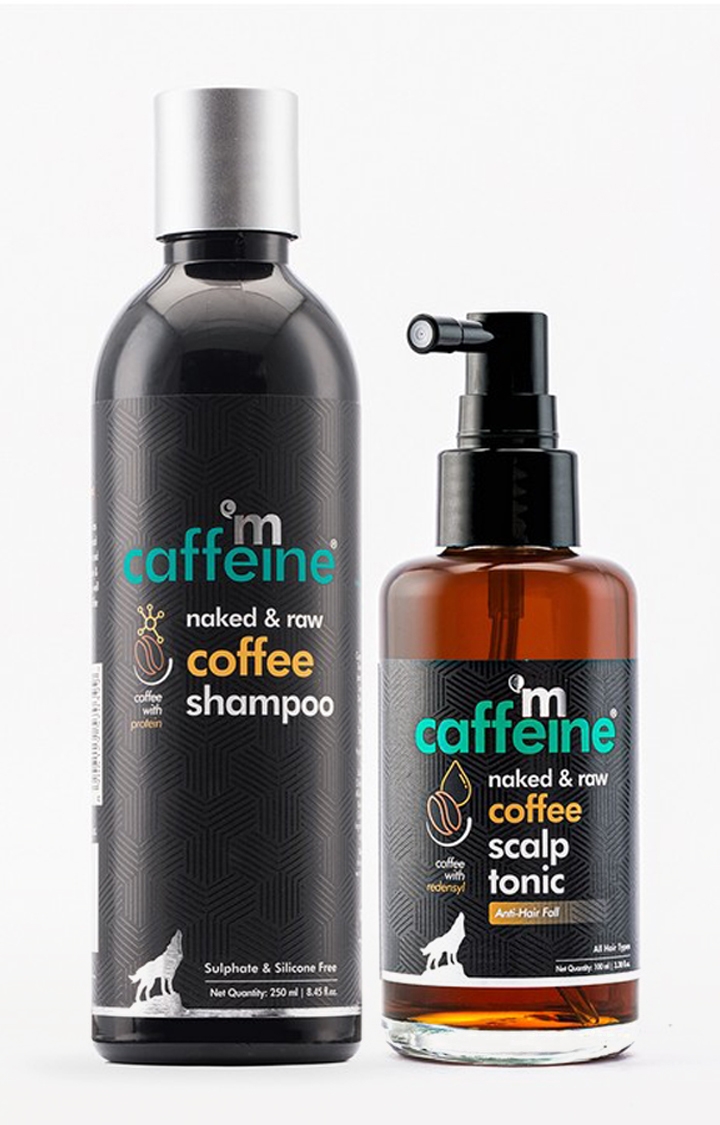mcaffeine Coffee Hair Boost & Hair Fall Control Kit | Shampoo, Scalp Tonic