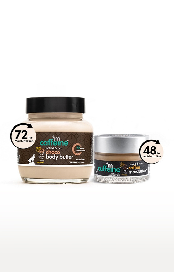 mcaffeine Deep Moisturization Duo - Choco Body Butter & Coffee Face Moisturizer