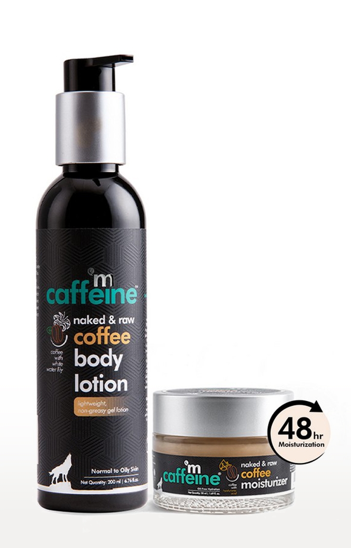 mcaffeine Coffee Face Moisturizer (50Ml) And Body Lotion (200Ml) Combo For Complete Winter Care