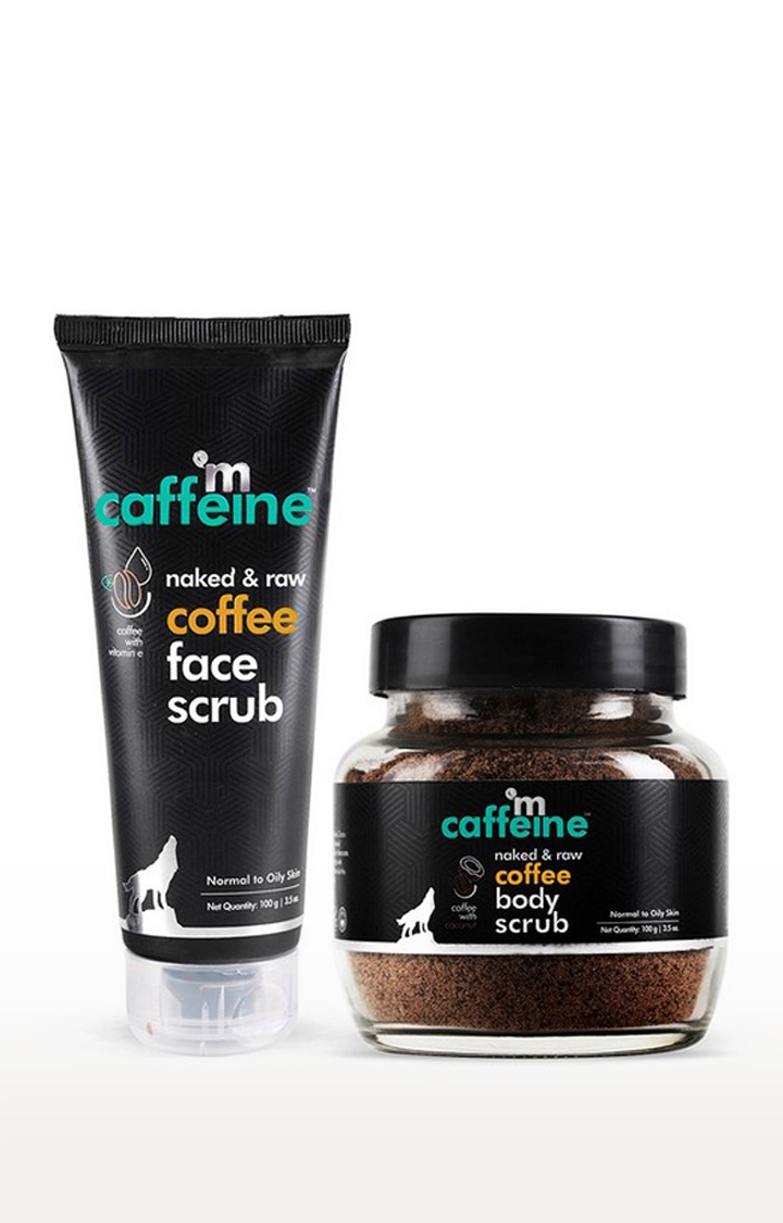 mcaffeine Exfoliation & Tan Removal Combo | Face Scrub, Body Scrub