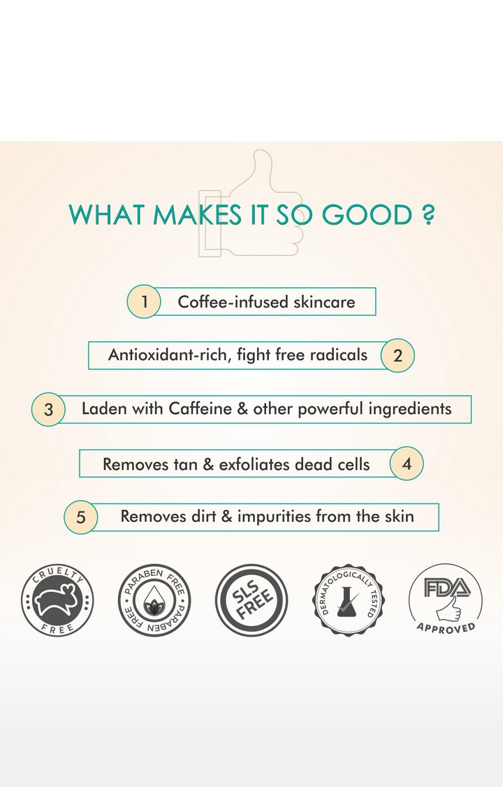 mCaffeine Coffee De-Tan Kit - Remove Tan & Dead Skin (300 gm)