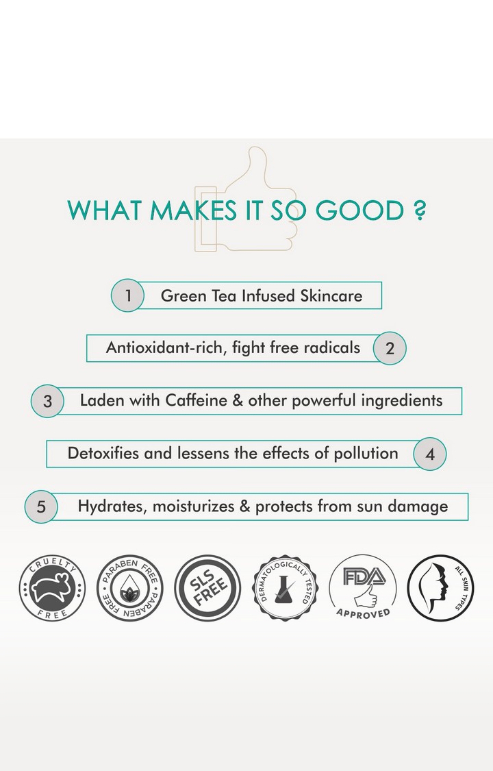 MCaffeine | mCaffeine Green Tea Face Hydration Kit for Dull Skin 3