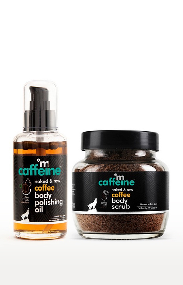 MCaffeine | mcaffeine Cellulite & Stretch Mark Reduction Duo | Body Scrub, Body Polishing Oil