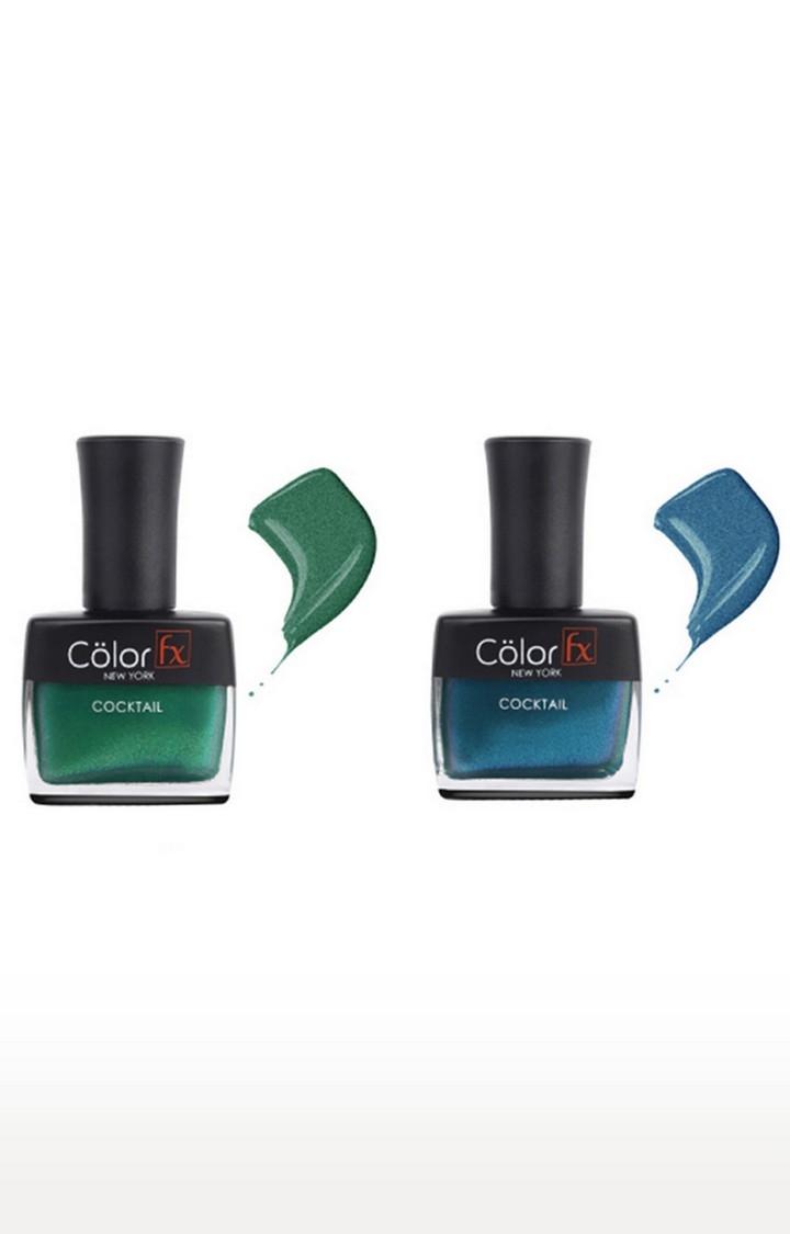 Color Fx | Color Fx Nail Enamel Cocktail - Party Collection Pack of 2