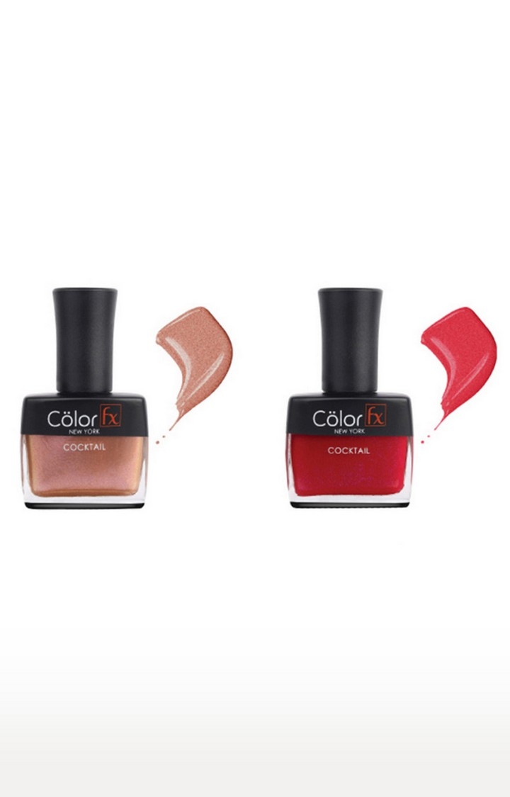 Color Fx | Color Fx Nail Enamel Cocktail - Party Collection Pack of 2