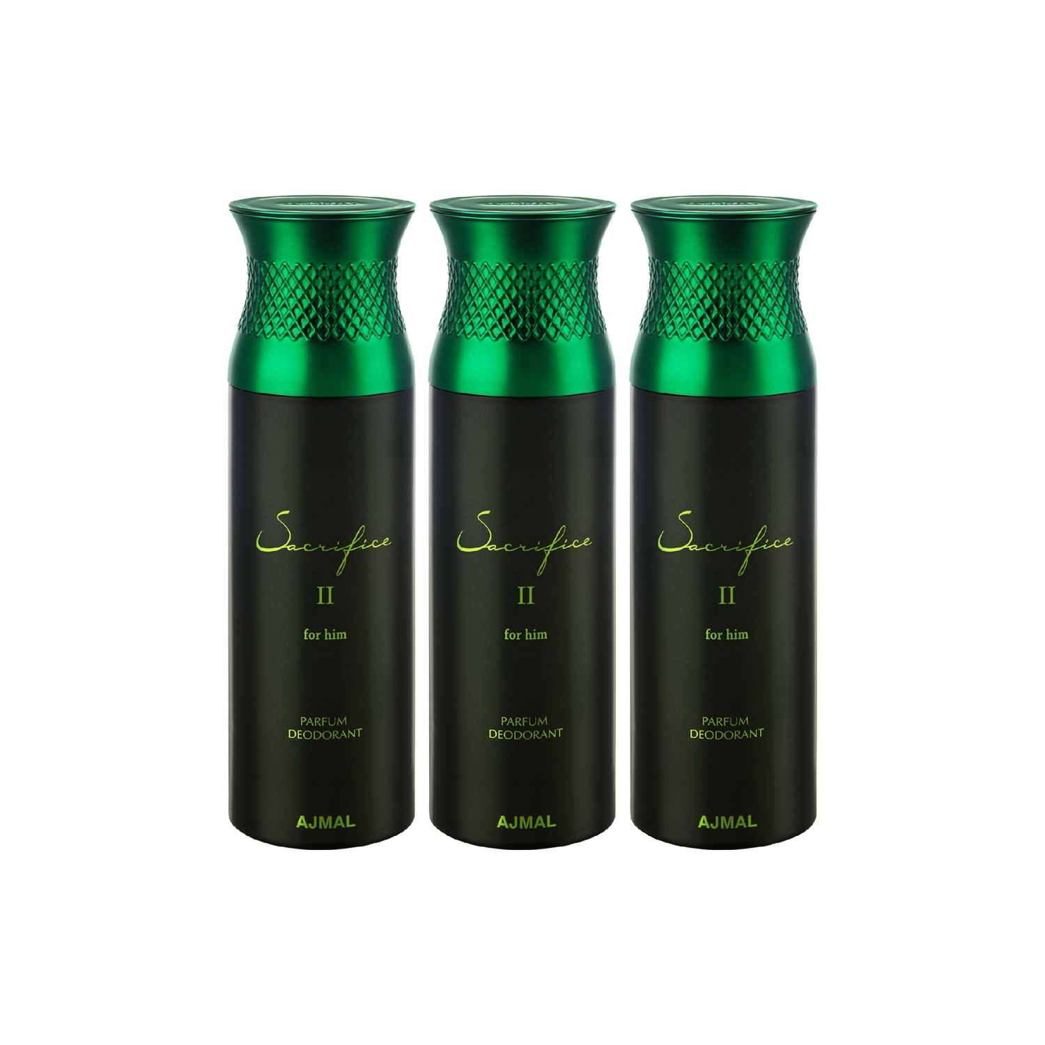 Ajmal | Ajmal Sacrifice II Deodorant Spray - For Men (200 ml, Pack of 3)