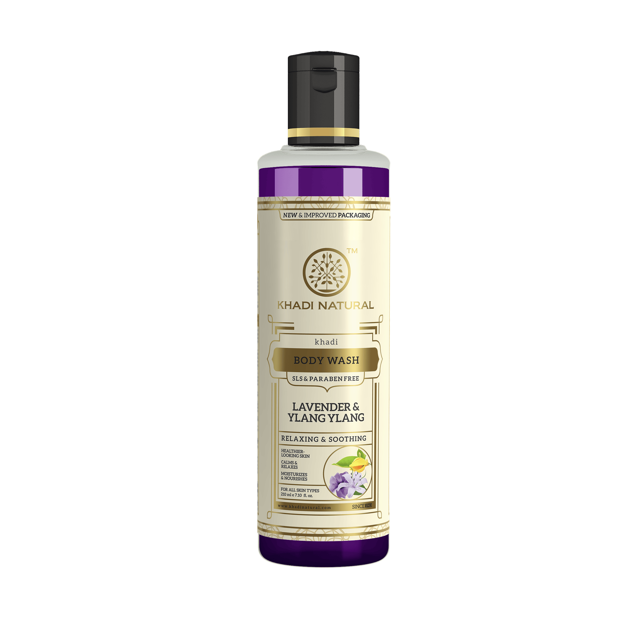 Khadi Natural | Khadi Natural Lavender and Ylang Ylang Body Wash Sls and Paraben Free 