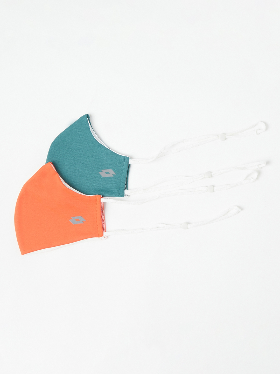 Lotto | Sea Green and Coral Volto Face Mask (Pack Of Two)