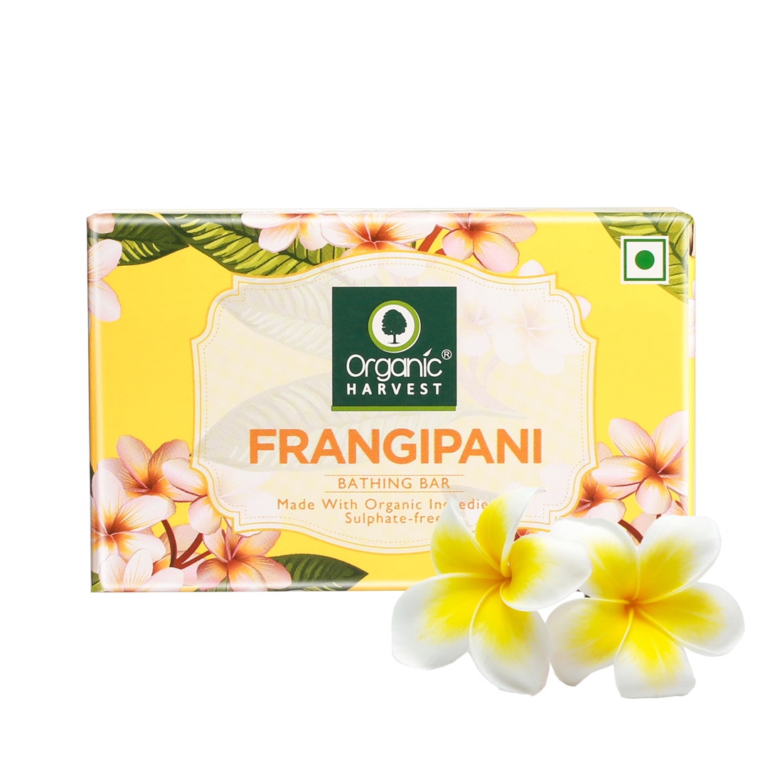 Organic Harvest | Organic Harvest Frangipani Bathing Bar, 125gm