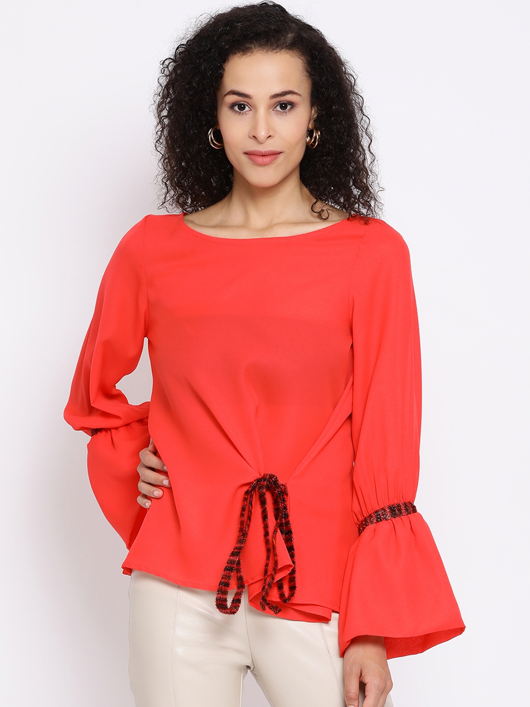 DRAAX fashions | Draax Fashions Women Red Solid A-Line Top