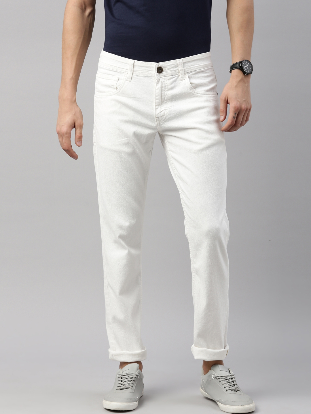 Chennis | Chennis Men White Slim Fit Jean