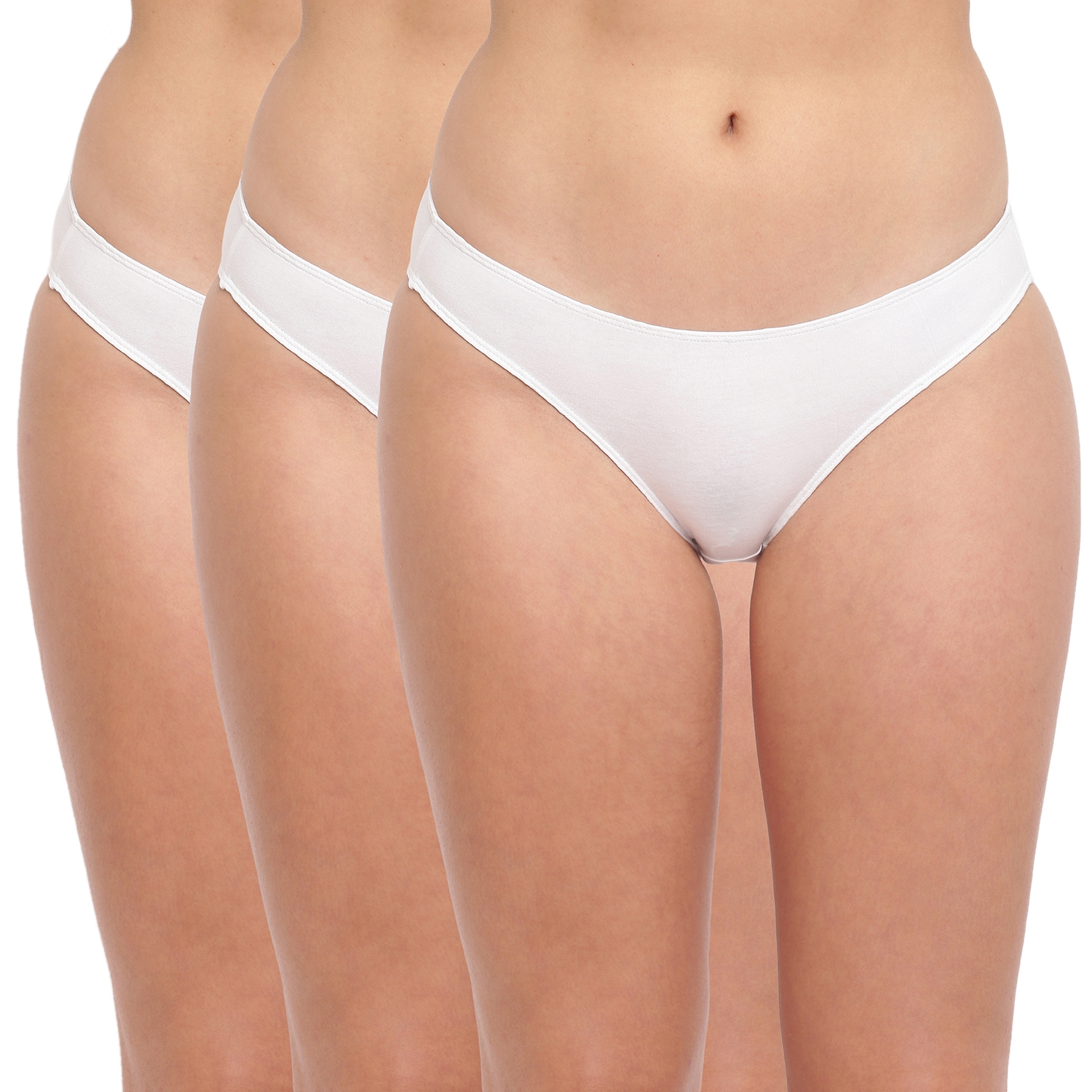 BASIICS by La Intimo | White Grace Well Bikini Panty Pack of 3