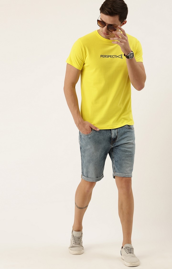 Dillinger | Dillinger Yellow Typographic Printed T-Shirt
