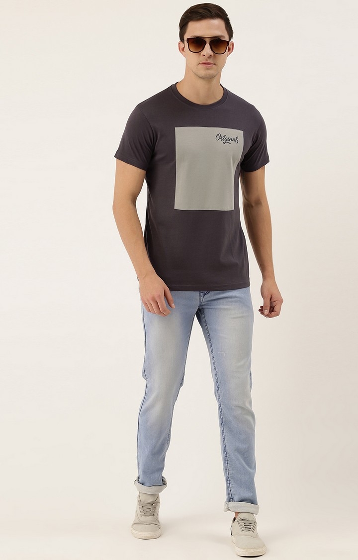 Dillinger | Dillinger Men Grey Colourblock T-Shirt