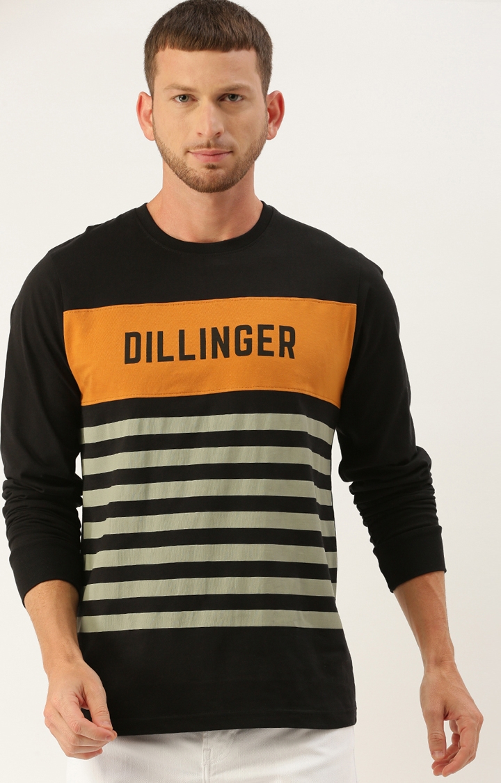 Dillinger | Dillinger Men Black Striped T-Shirt