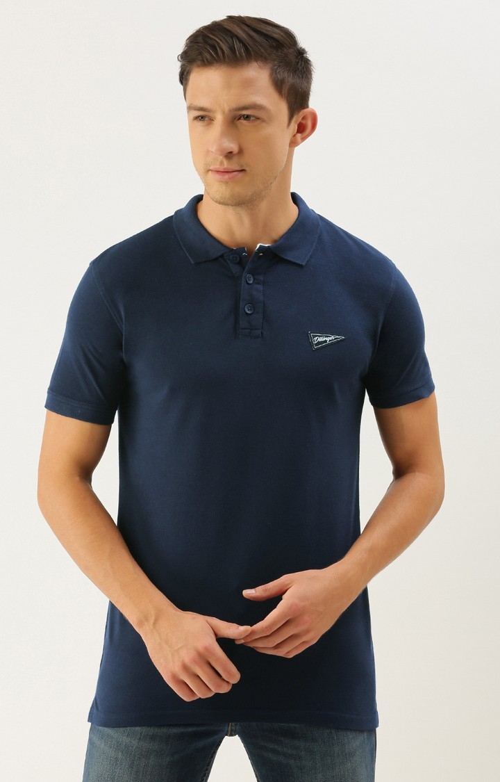 Dillinger Men Navy Solid Polo T-Shirt