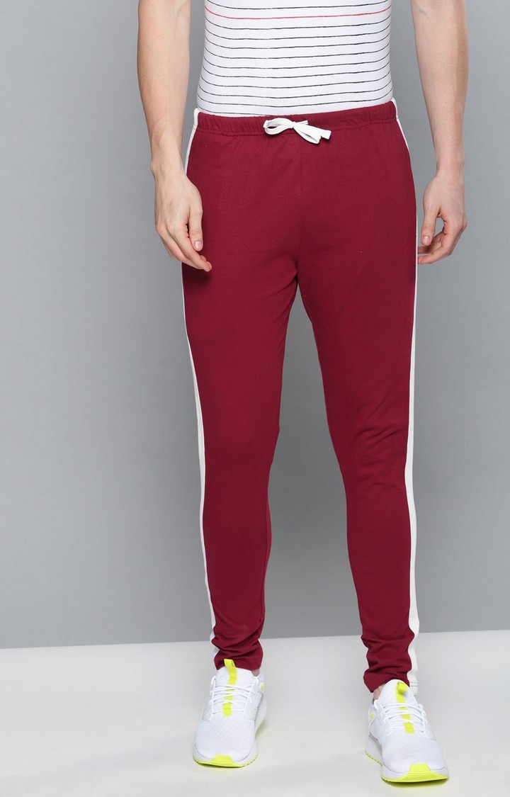 Dillinger | Dillinger Men Red Solid Regular Fit Trackpants